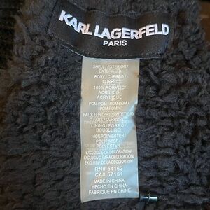 Karl Lagerfeld Limited Edition Faux Fur Beanie